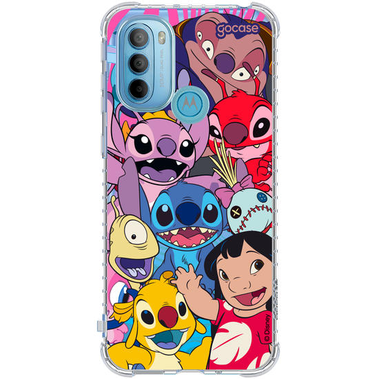 Capinha para celular Lilo & Stitch - Turma Reunida