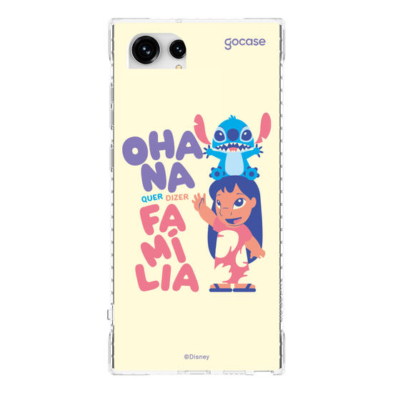 Capinha para celular  Lilo & Stitch - Ohana quer dizer família