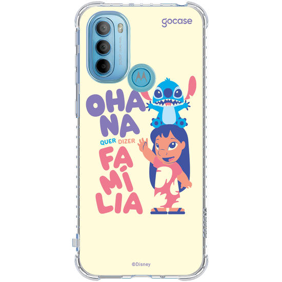 Capinha para celular  Lilo & Stitch - Ohana quer dizer família