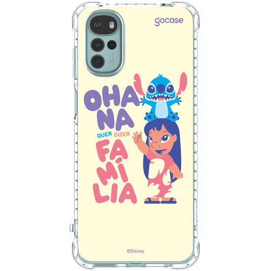 Capinha para celular  Lilo & Stitch - Ohana quer dizer família