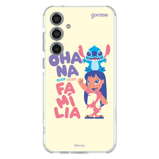 Capinha para celular  Lilo & Stitch - Ohana quer dizer família
