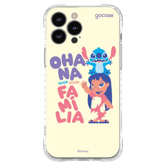 Capinha para celular  Lilo & Stitch - Ohana quer dizer família