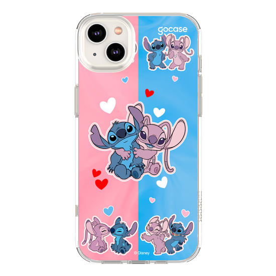 Capinha para celular  Stitch e Angel - Match