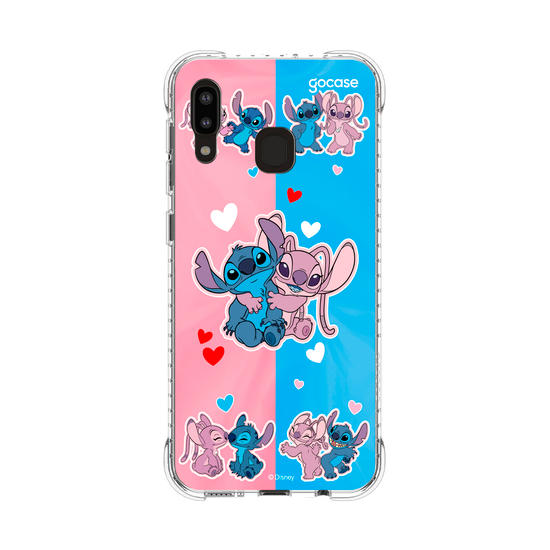 Capinha para celular  Stitch e Angel - Match