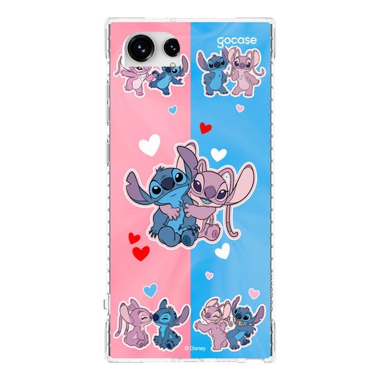 Capinha para celular  Stitch e Angel - Match