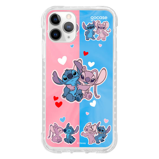 Capinha para celular  Stitch e Angel - Match