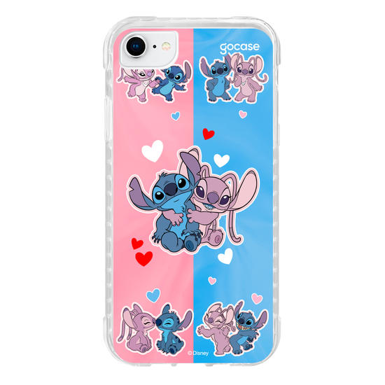 Capinha para celular  Stitch e Angel - Match