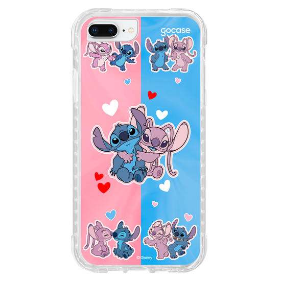 Capinha para celular  Stitch e Angel - Match