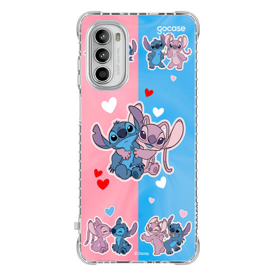 Capinha para celular  Stitch e Angel - Match