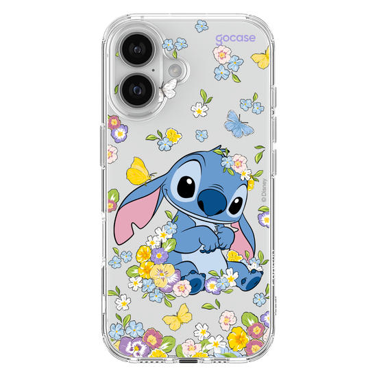 Capinha para celular  Stitch Jardim de Primavera