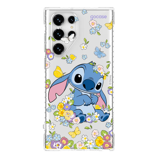 Capinha para celular  Stitch Jardim de Primavera