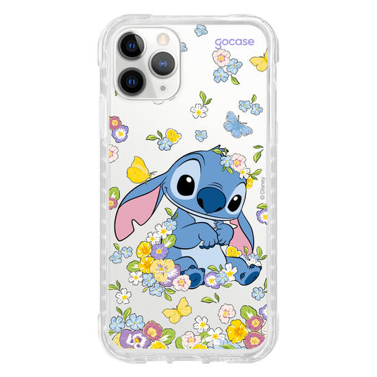 Capinha para celular  Stitch Jardim de Primavera