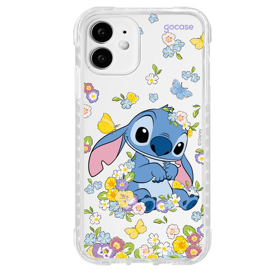 Capinha para celular  Stitch Jardim de Primavera
