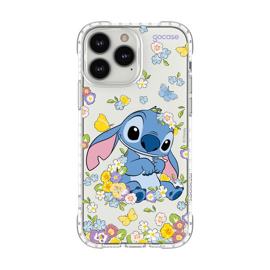 Capinha para celular  Stitch Jardim de Primavera