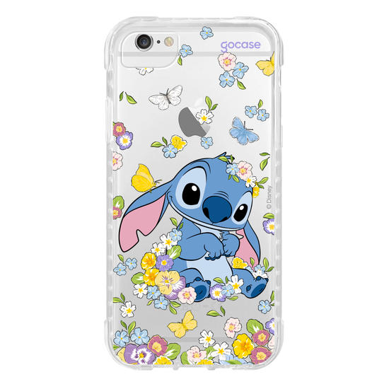 Capinha para celular  Stitch Jardim de Primavera