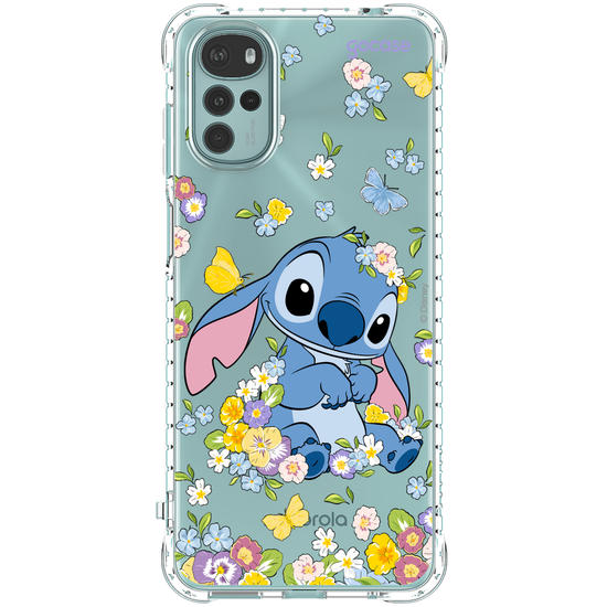 Capinha para celular  Stitch Jardim de Primavera