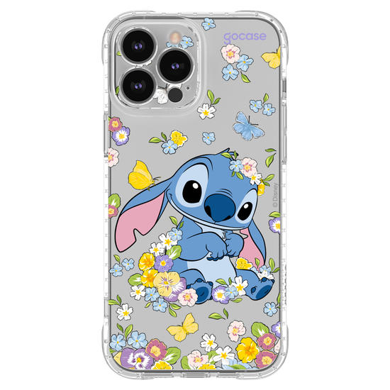 Capinha para celular  Stitch Jardim de Primavera