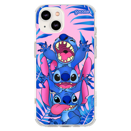 Capinha para celular Stitch Tropical Pink