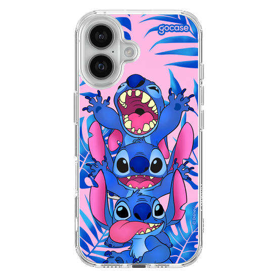 Capinha para celular Stitch Tropical Pink
