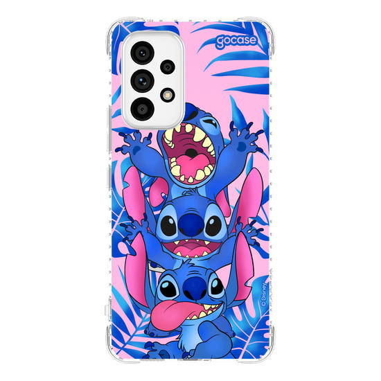 Capinha para celular Stitch Tropical Pink