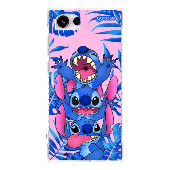Capinha para celular Stitch Tropical Pink