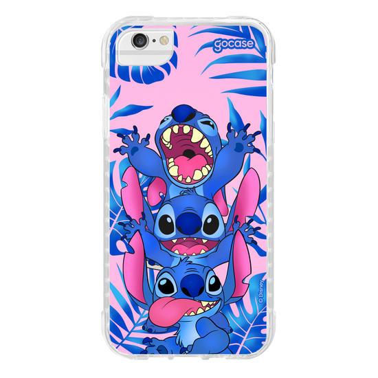 Capinha para celular Stitch Tropical Pink
