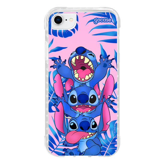 Capinha para celular Stitch Tropical Pink