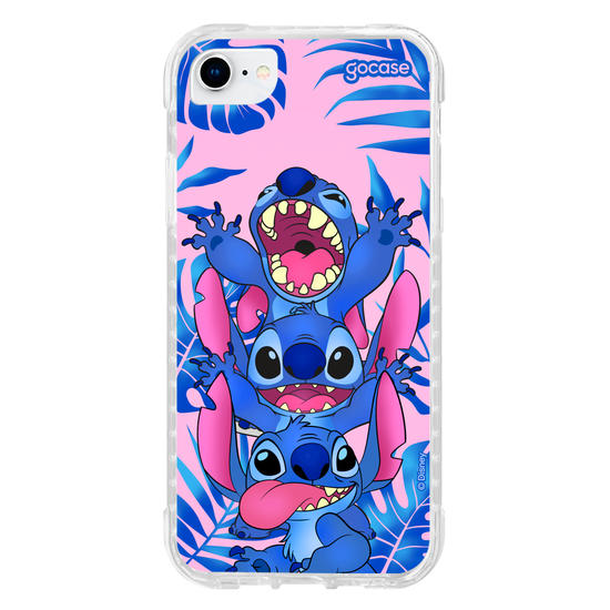 Capinha para celular Stitch Tropical Pink