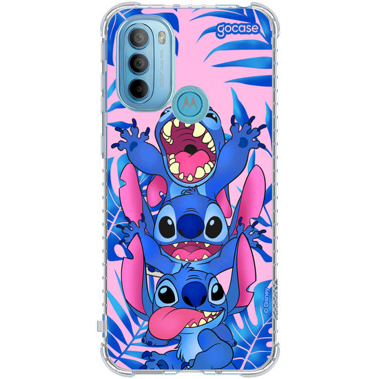 Capinha para celular Stitch Tropical Pink