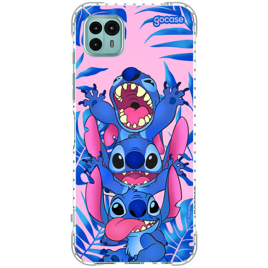 Capinha para celular Stitch Tropical Pink