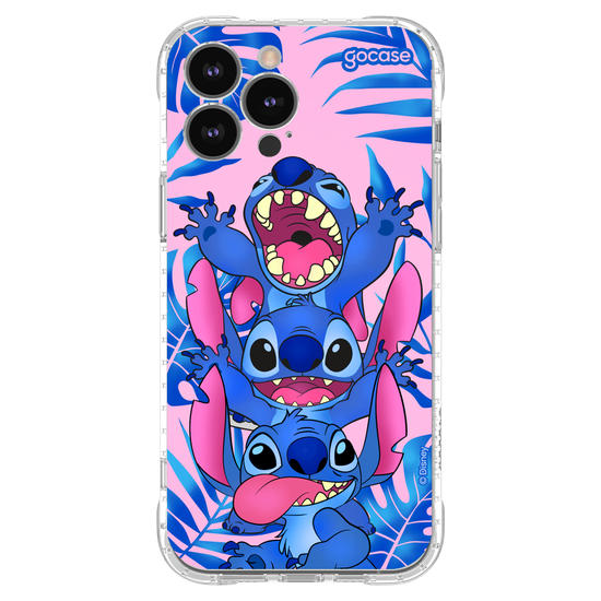 Capinha para celular Stitch Tropical Pink