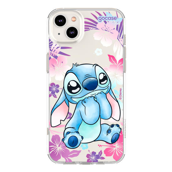 Capinha para celular  Stitch Fofo com Aquarela Vazado