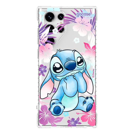 Capinha para celular  Stitch Fofo com Aquarela Vazado