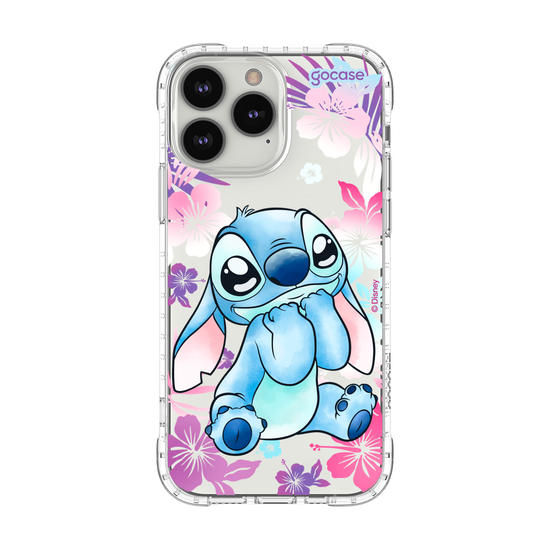 Capinha para celular  Stitch Fofo com Aquarela Vazado