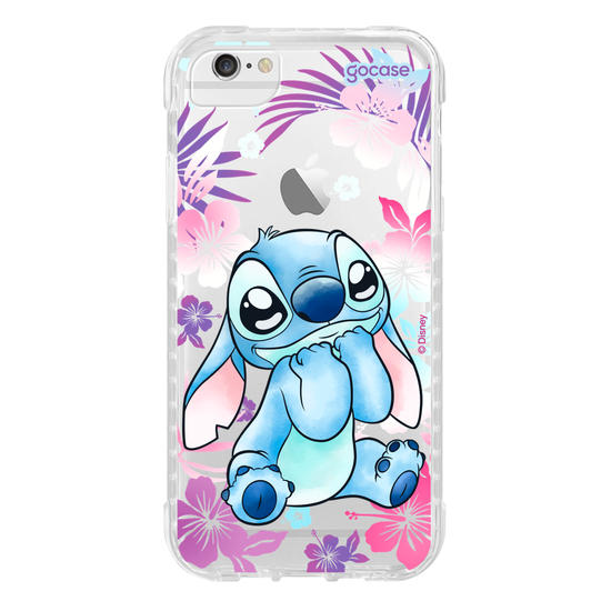 Capinha para celular  Stitch Fofo com Aquarela Vazado