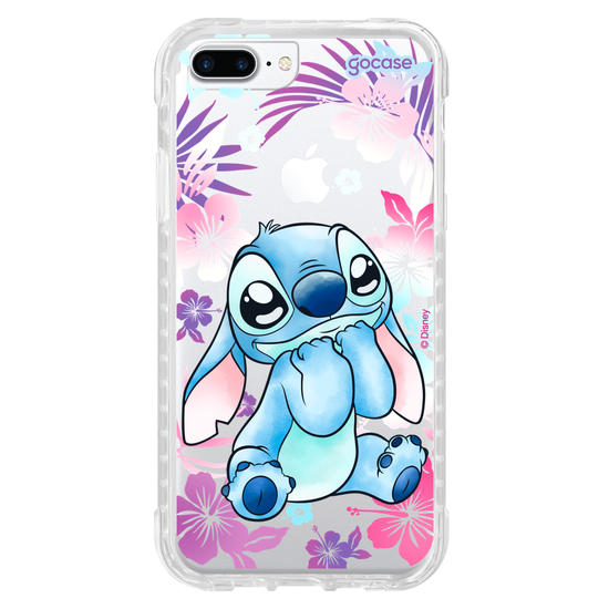 Capinha para celular  Stitch Fofo com Aquarela Vazado