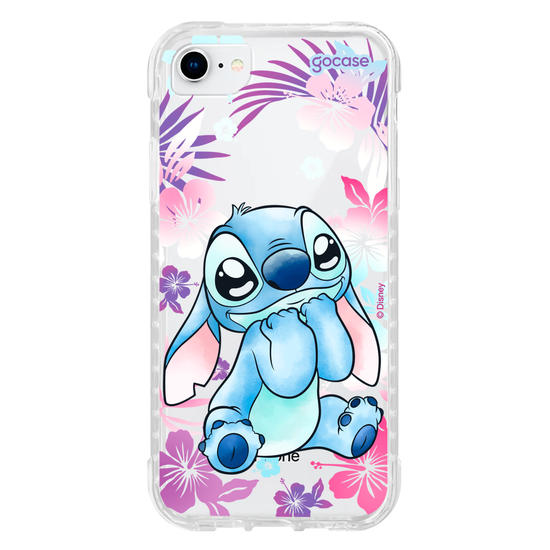 Capinha para celular  Stitch Fofo com Aquarela Vazado