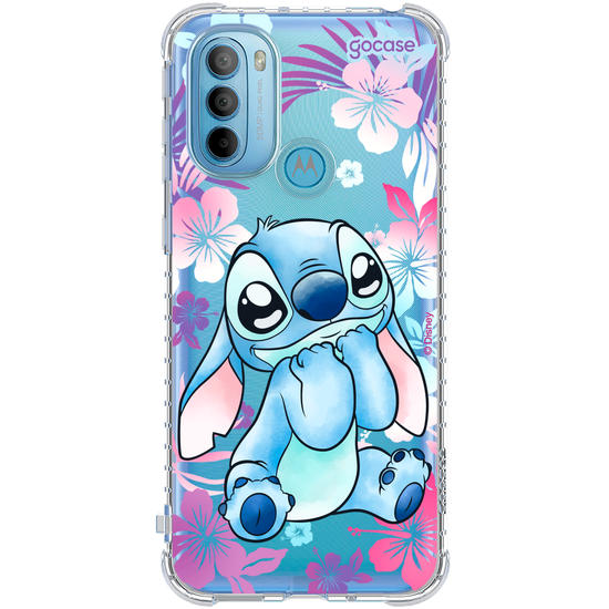 Capinha para celular  Stitch Fofo com Aquarela Vazado
