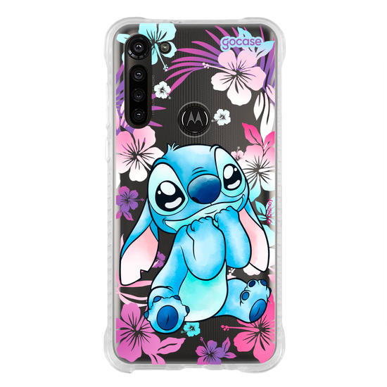 Capinha para celular  Stitch Fofo com Aquarela Vazado