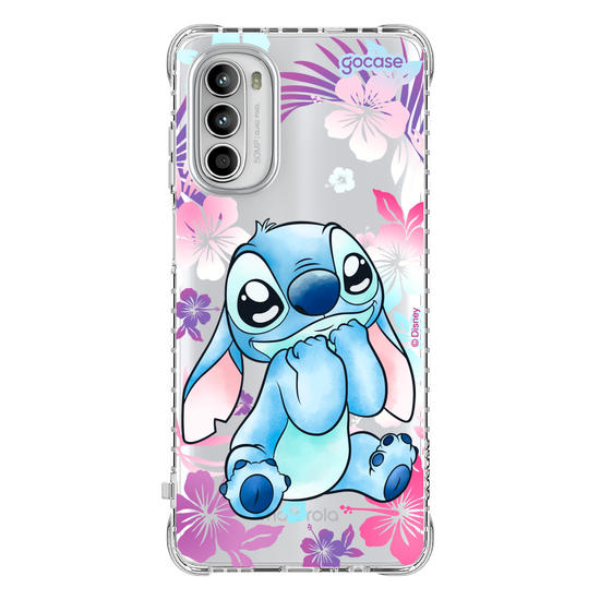 Capinha para celular  Stitch Fofo com Aquarela Vazado