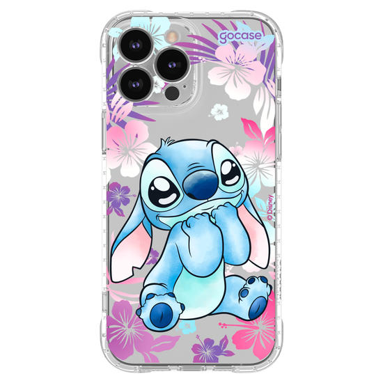 Capinha para celular  Stitch Fofo com Aquarela Vazado