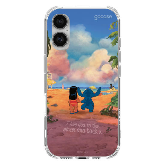 Capinha para celular  Lilo e Stitch - Love you to the moon and back