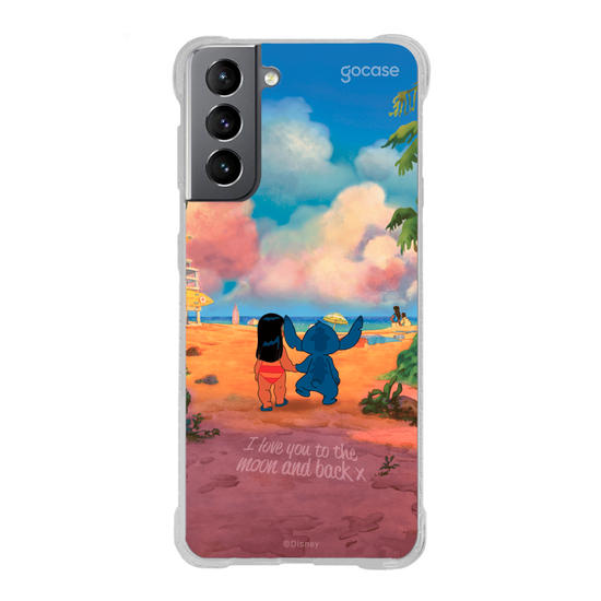 Capinha para celular  Lilo e Stitch - Love you to the moon and back
