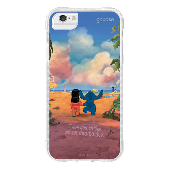 Capinha para celular  Lilo e Stitch - Love you to the moon and back