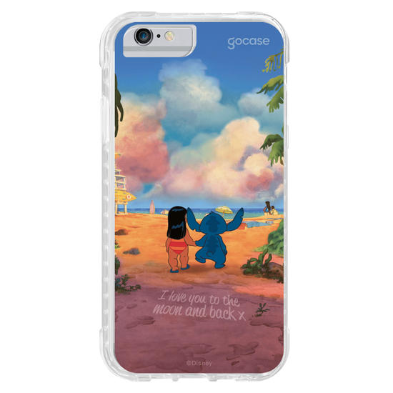 Capinha para celular  Lilo e Stitch - Love you to the moon and back