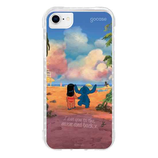 Capinha para celular  Lilo e Stitch - Love you to the moon and back