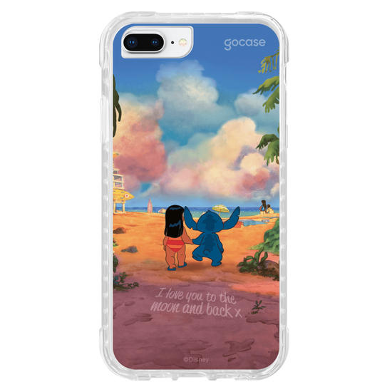 Capinha para celular  Lilo e Stitch - Love you to the moon and back