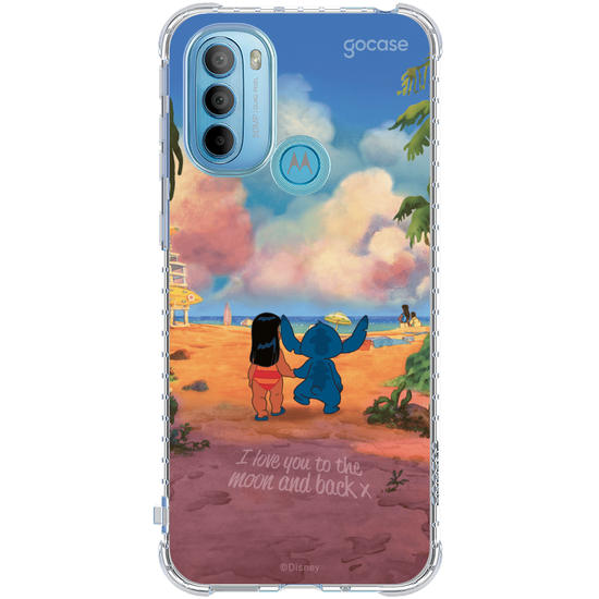 Capinha para celular  Lilo e Stitch - Love you to the moon and back
