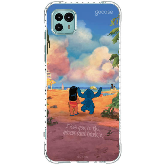 Capinha para celular  Lilo e Stitch - Love you to the moon and back