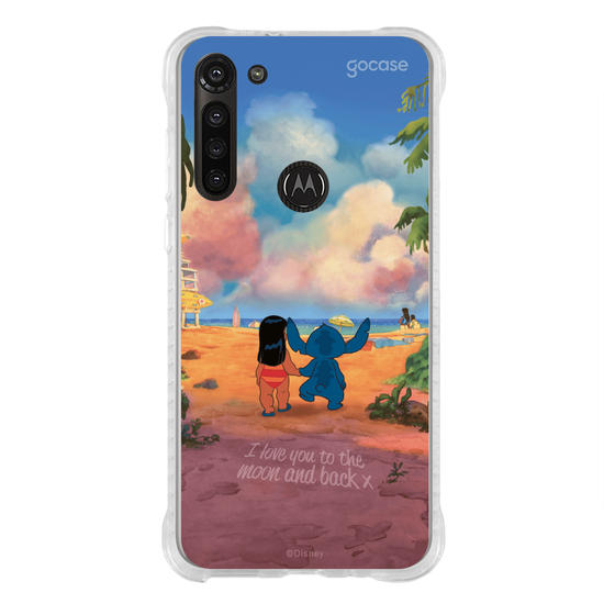 Capinha para celular  Lilo e Stitch - Love you to the moon and back